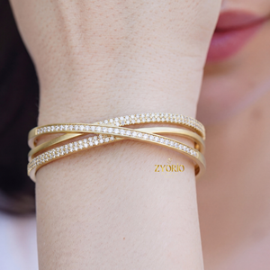 กำไลข้อมือเงินแท้ 925 ประดับเพชรเพาะเลี้ยงทรงคลาสสิก ระยิบระยับ สำหรับผู้หญิง ของขวัญ งานแต่งงาน งานเลี้ยง พิธีทางศาสนา - Product Image 6