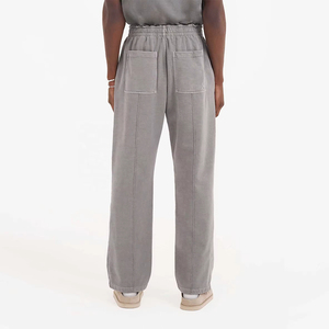 <span class=keywords><strong>Pantaloni</strong></span> Sportivi Larghi da Uomo di Alta Qualità con Chiusura a <span class=keywords><strong>Bottoni</strong></span>, Modello Dritto, Stile Casual, in Tessuto Canvas, Vita Media - Product Image 2