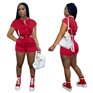 Oem/odm 100% Cotton Womens 2-piece Oversized T-shirt Shorts <b>Set</b> Custom 3d Screen Printed Logo 2 Tone Streetwear Twin <b>Set</b> - Product Image 2