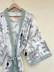 ชุดกิโมโนผ้าฝ้ายแท้สำหรับผู้หญิง, ชุดกิโมโนผ้าฝ้ายญี่ปุ่นชุดกิโมโน - Product Image 2