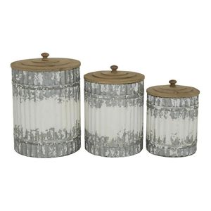 High Selling Metal Decorative <b>Containers</b> With Lid <b>Kitchen</b> Counters <b>Kitchen</b> Canister Set Tableware <b>Storage</b> Canisters - Product Image 1