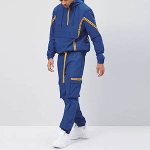 Nouvelle conception 2025 – Ensemble coupe-vent homme à manches longues de couleur unie, fabriqué en usine, prix abordable - Product Image 1