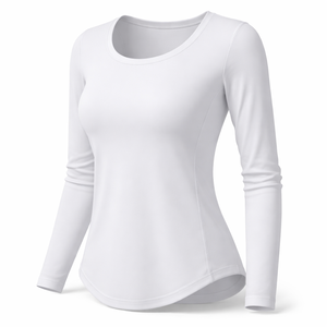 Commande en gros de hauts de yoga à manches longues pour femmes - Fabricant en gros de hauts de yoga à manches longues avec design personnalisé - Product Image 3