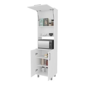 Armadietti da Cucina Bianchi con 2 Ante Pneumatiche e Vano Aperto - Product Image 5