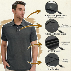 Camisa Polo de Uniforme Corporativo para Hombre, Ropa de Golf de Secado Rápido, Proveedor Mayorista de EE. UU. - Product Image 5