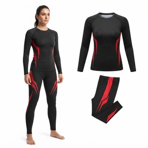 Conjunto Deportivo para Mujer, Top Deportivo y Leggings con Estampado Sublimado Azul, Transpirable y Ajustado, para Entrenamiento en el Gimnasio - Product Image 5