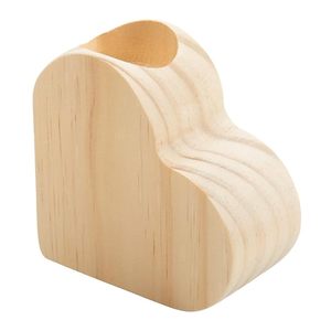 Porte-bougie en bois fait main en forme de cœur, décorations de Noël modernes en relief pour la maison, cadeau - Product Image 3