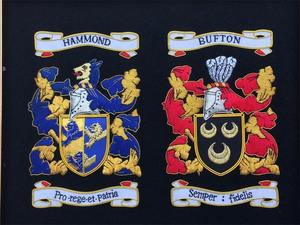 Handmade Embroidered Custom Made Bullion Wire Royal <b>Crown</b> Patches 3D Embroidery Golden &<b>Silver</b> Fashion Badges For Uniform - Product Image 3
