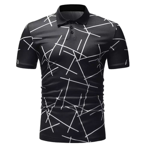 Camiseta Polo Sublimada para Hombre, Tejido de Poliéster Transpirable, Camisetas Polo Sublimadas de Alta Gama para Hombre, Mercado Estadounidense - Product Image 2