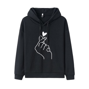 เสื้อมีฮู้ดของผู้หญิงผ้าฟลีซผ้าฝ้าย100% ลำลองผ้าขนแกะดีไซน์พิมพ์ลายออกแบบได้ตามต้องการ - Product Image 1