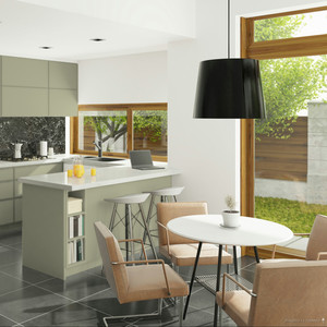 Ensemble complet d'armoires de cuisine en MDF personnalisées JY Project, ensembles d'armoires RTA, meubles pour la maison, usine au Vietnam - Product Image 4