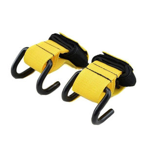 High Quality Hard <b>Pull</b> <b>up</b> Weightlifting <b>Gloves</b> Hook Assist Force Wristband Grip Hook slip Fitness - Product Image 3