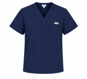 Custom Made Comfortable Woven Spandex Medical <b>Scrub</b> Shirts <b>Plus</b> <b>Size</b> Lightweight Hospital Uniforms for Sale - Product Image 3