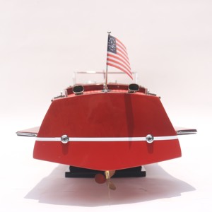 CHRIS CRAFT RUNABOUT 1930 - Maqueta de Lancha Rápida Americana Hecha a Mano en Madera - Product Image 6