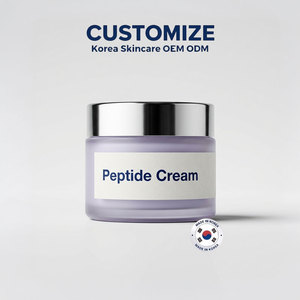 Crème au peptide personnalisée, marque privée, anti-âge, anti-rides, raffermissante, pour tous types de peau, utilisation nocturne, fabriquée en Corée - Product Image 1