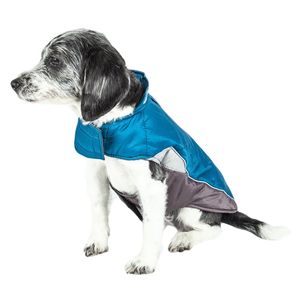Manteau pour chien en peluche Helios Hurricane Waved avec technologie réfléchissante 3M Blackshark pour vêtements pour animaux de compagnie - Product Image 2