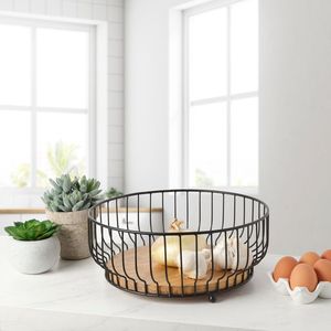 Premium Quality Metal Fruit <b>Basket</b> With Rust Resistant Finish For Kitchen And Dining Room Use - Product Image 2