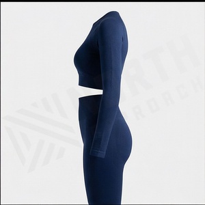 Conjunto de Yoga sin Costuras de Secado Rápido para Mujer, Sujetador Deportivo Reversible, Leggings Transpirables, Ropa Deportiva, Color Personalizado - Product Image 3