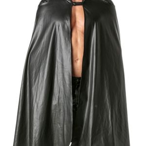 Disfraz de gladiador de cuero negro para hombre con capa y cadenas, estilo camiseta muscular - Product Image 4
