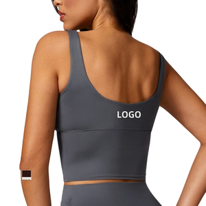 Ropa Deportiva al por Mayor, Sujetador Deportivo Corto, Premium, Cómodo, Elástico, Transpirable, de Alta Sujeción, para Gimnasio y Entrenamiento - Product Image 2