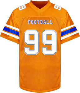 Maillot de football américain personnalisé sublimé à manches courtes en mesh – Uniforme de match avec nom et numéro d'équipe imprimés par sublimation - Product Image 1