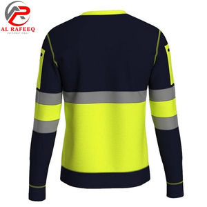 Sweat-shirt à col rond réfléchissant haute visibilité pour hommes et femmes, en polaire, prix abordable, vente en gros, hiver 2026 - Product Image 3