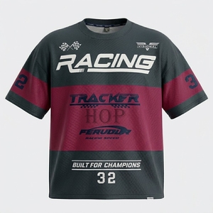 Maillot de course F1 pour hommes, sublimation, manches courtes, performance, uniforme de mécanicien, vêtements de sport personnalisés - Product Image 3