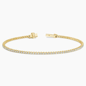Brazalete de Diamantes con Engaste Completo de Dientes Compartidos - Product Image 1