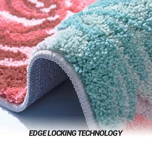 Alfombra de Baño Sublimada, Plegable, Absorbente, de Secado Rápido, Antideslizante, con Logotipo Personalizado, Rectangular, de Espuma Gruesa - Product Image 5