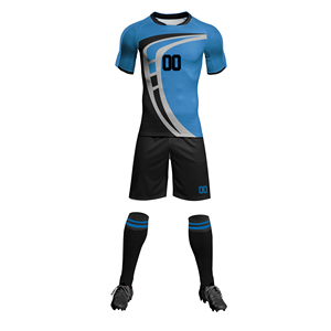 Ventes en gros d'uniformes de football personnalisés en couleur et logo, 100% polyester, matière respirante, uniformes de football pour adultes, vente en ligne - Product Image 3