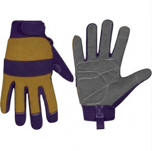 Diamond Texture Polyester Welding <b>Gloves</b> Anti-Static & Heat Resistant Tapered Cuff 26cm Length Industrial Safety <b>Gloves</b> - Product Image 3