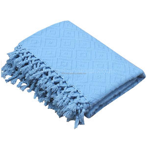 Manta tejida granate presupuesto venta al por mayor edición Handloom algodón manta tejida artesanía sostenible patrón de rayas - Product Image 3