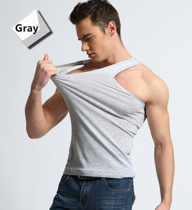 Débardeur pour homme 100% coton, séchage rapide, coupe ajustée avec décoration boutonnée - Product Image 5