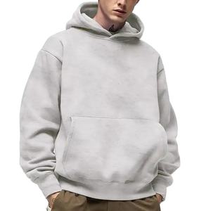 Streetwear épais de coton et polyester de haute qualité avec logo personnalisé pull lourd sweats à capuche thermiques surdimensionnés pour hommes - Product Image 3