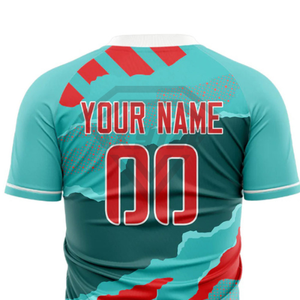 Commandez maintenant des maillots de foot pour hommes imprimés multicolores, design et taille personnalisés, pour les fans et les joueurs. - Product Image 4