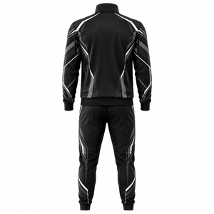 Chándal Personalizado para Hombre, Sublimado, Material de Poliéster, Transpirable, Chaqueta con Cierre Completo, Pantalones a Juego, Cómodo - Product Image 2