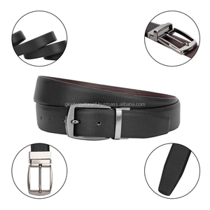 Cinturón reversible de cuero genuino, alta calidad, 35 mm de ancho, formal - Product Image 2