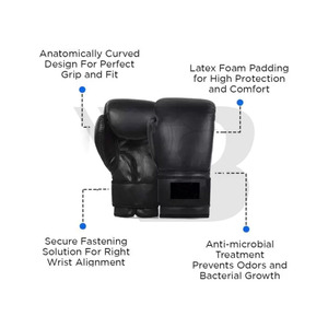 Guantes de Boxeo Profesionales de 16oz al por Mayor, Personalizados, de Alta Calidad, de Cuero Duradero, Transpirable y Protector, Veekend Bazar - Product Image 3