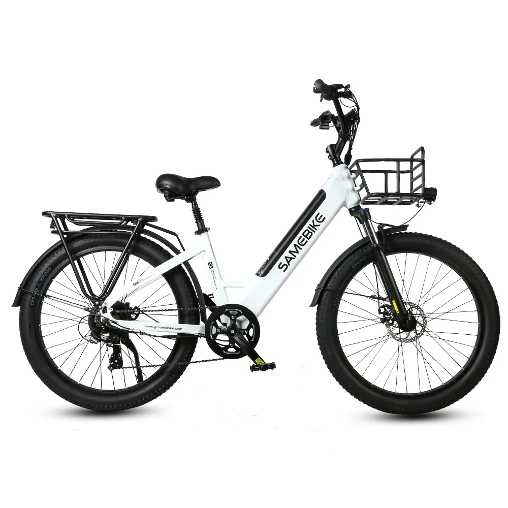 Vélo électrique de ville pour femmes, 26 pouces, 7 vitesses, 48V, 2 places, 750W, directement en usine