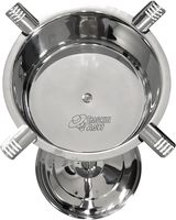Cendrier sur pied classique rond en acier inoxydable, design de luxe, accessoire de fumeur pour la maison, le bar, le salon, le restaurant, cadeaux