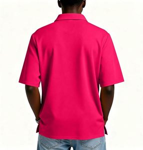 Polo pour homme, mode, manches courtes, mélange de coton, décontracté, business, golf, tennis, logo personnalisé et broderie - Product Image 2