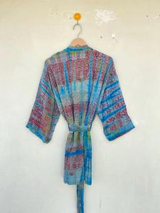 Tie Dye Kimono Jacket Tie Dye Beach Cover Up Boho Trending Kimono para ella - Product Image 2