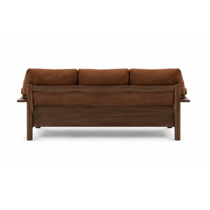 Sofá de 3 Plazas de Madera Maciza de Lujo con Cojines Tapizados, Muebles Modernos para Sala de Estar, Salón, Hotel, Apartamento - Product Image 4