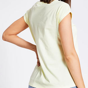 Camiseta de Moda para Mujer, Fabricada en Fábrica, Estilo Casual, Holgada, Moderna, de Manga Corta / Camiseta Casual para Mujer, Estilo Holgado y a la Moda - Product Image 3