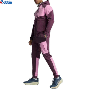 Conjunto de Chaqueta Cortavientos Deportiva para Hombre, Color Sólido Personalizado, Talla Grande, Ligera, para Deportes Casuales - Product Image 3