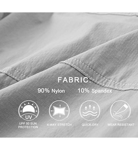 Shorts décontractés pour hommes en molleton 100 % coton, coupe classique, taille haute élastique, brodés, anti-plis, multi-poches, couleur et logo personnalisables - Product Image 6