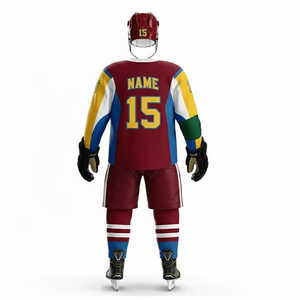 Uniformes de Hockey sobre Hielo al por Mayor Directo de Fábrica |   Camisetas de Hockey con Logotipo Personalizado |   Ropa Deportiva de Malla Transpirable 100% Poliéster 2026 - Product Image 2