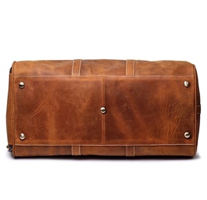 Sac de voyage week-end en cuir personnalisé multi-usages avec logo, sac de sport avec fermeture éclair en polyester, sacs de voyage en cuir à bas prix - Product Image 4
