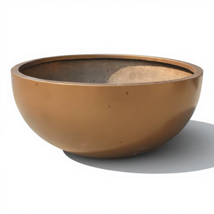 กระถางต้นไม้ทรงสี่เหลี่ยมผืนผ้า KNT Creations สีขาว ทำจากไฟเบอร์กลาส แกะสลักด้วยมือ ดีไซน์คลาสสิก เรียบเนียน เงางาม ใช้ได้ทั้งภายในและภายนอกอาคาร ดีไซน์โดดเด่นไม่เหมือนใคร - Product Image 1