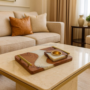 Quemador de epoxi Bakhoor con bandeja de madera Regalo de Ramadán y obsequios - Product Image 2